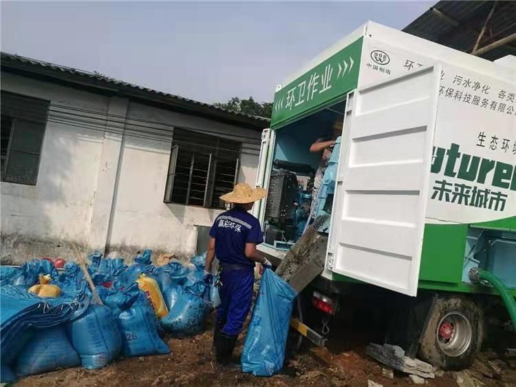 兴国工业污泥压干处理